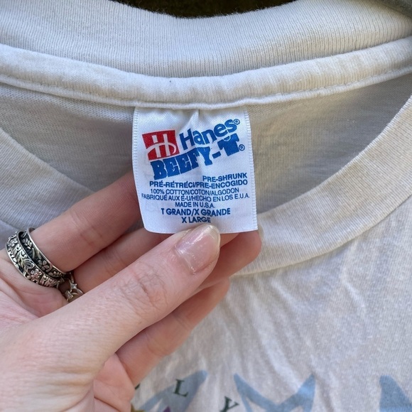 Vintage Single Stitch 90s Hanes Beefy Tee 1996 Olympic Rowing and Kayaking Tee - Picture 3 of 8